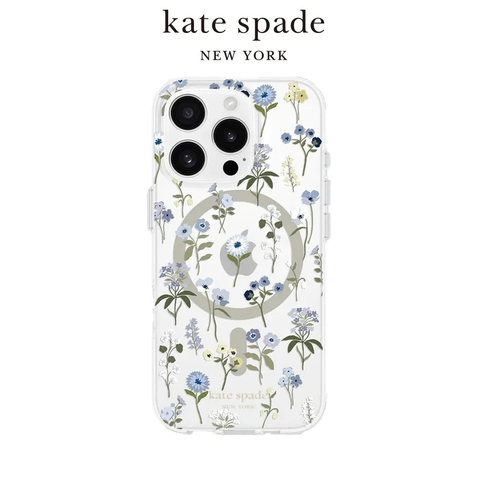 Kate Spade iPhone 16 精品磁吸防摔殼 浪漫花雨