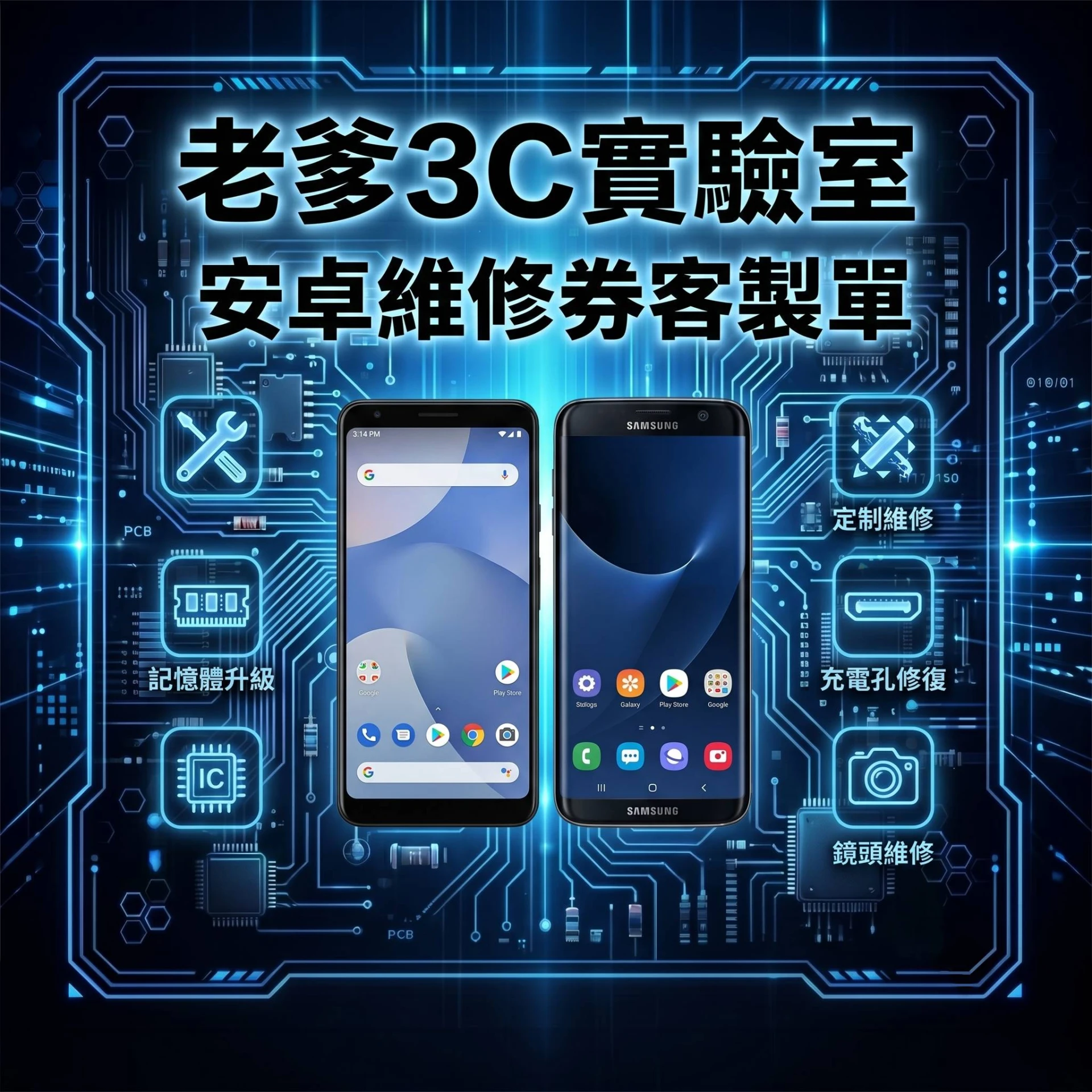 安卓維修券客製單