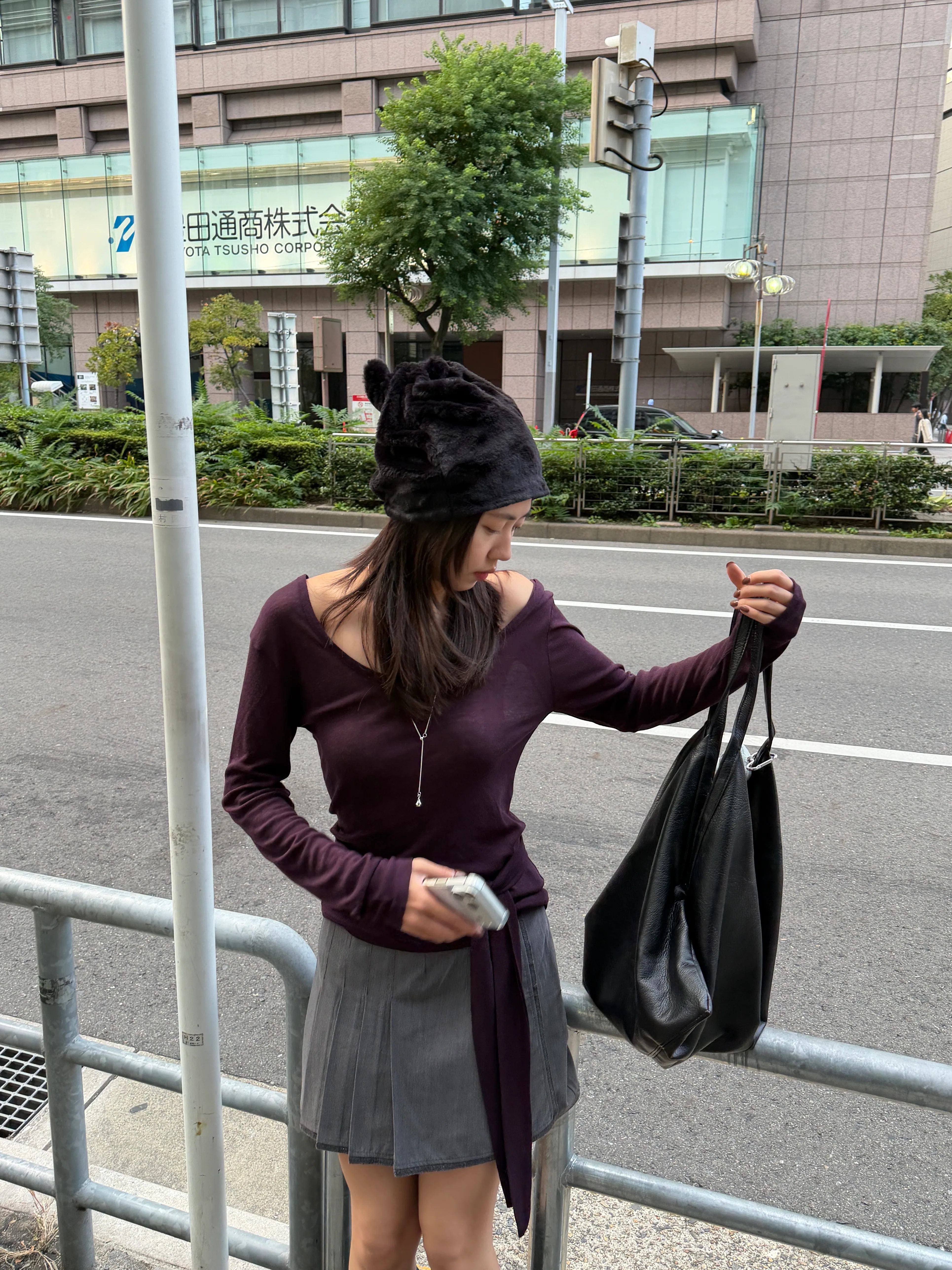 NV005 設計師款 不收邊百摺西裝短裙