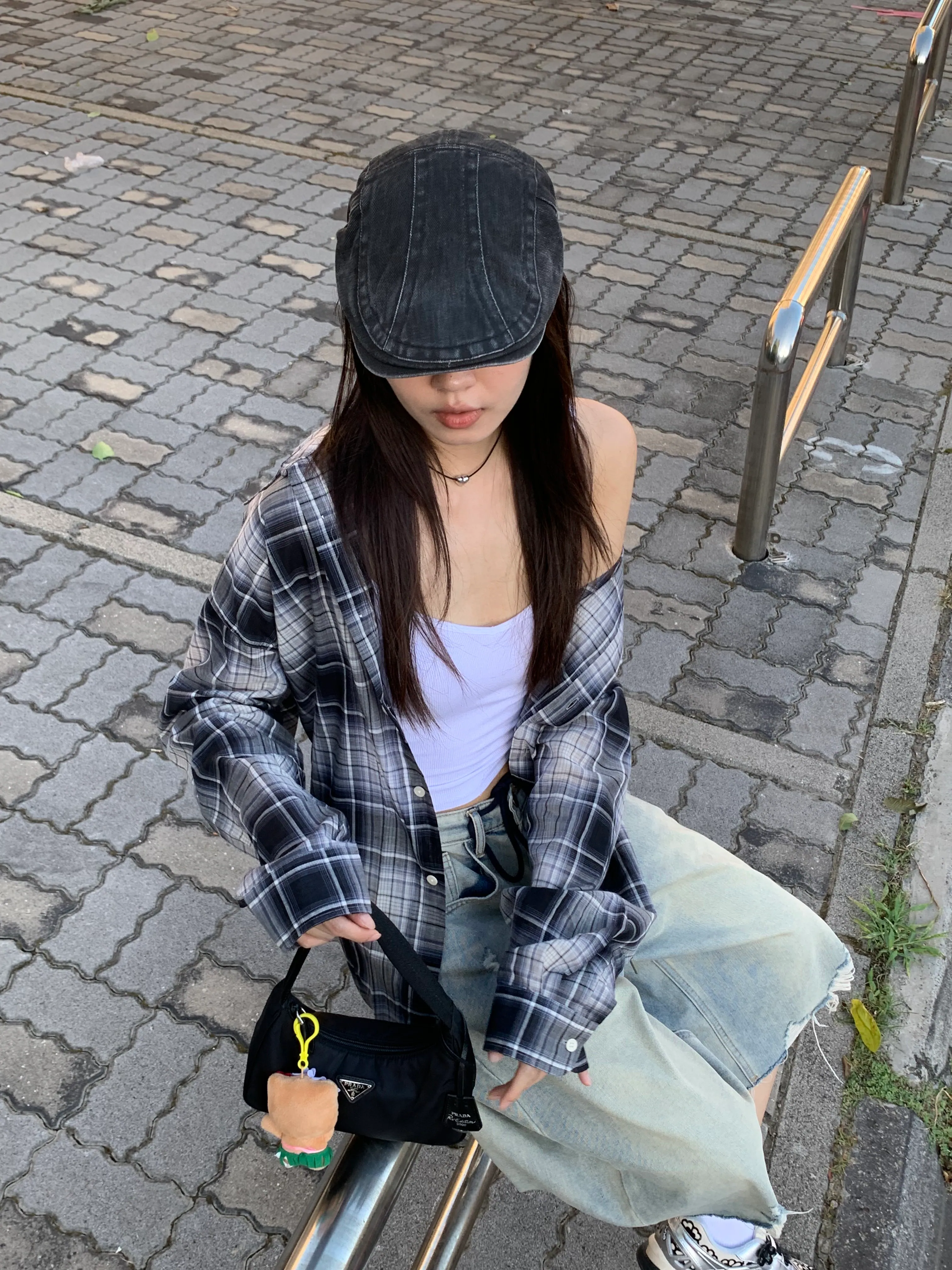 JU001 萬中選一🔥!!!日常格紋襯衫