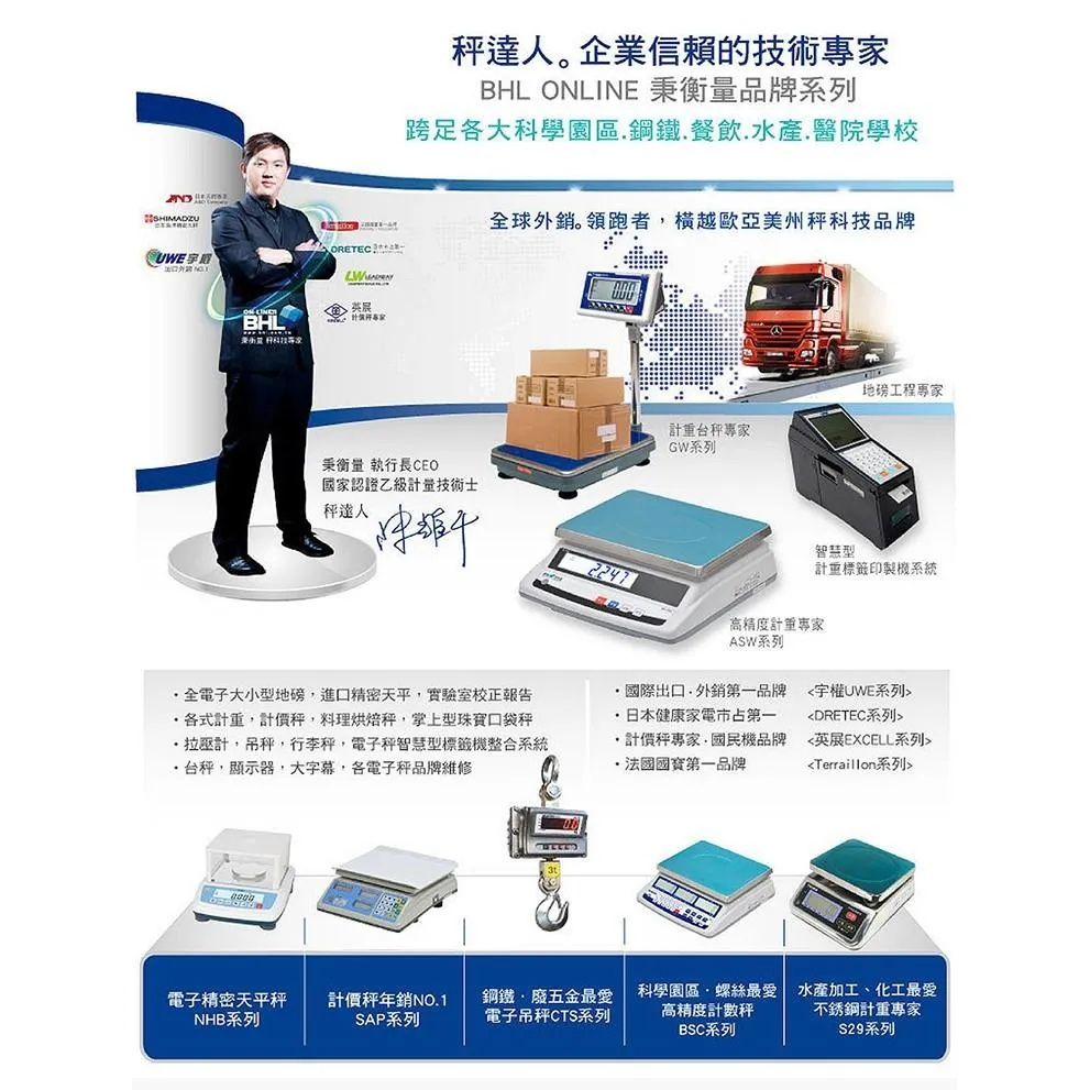 【EXCELL英展電子秤】夜光液晶XL型計價台秤FAP-150K