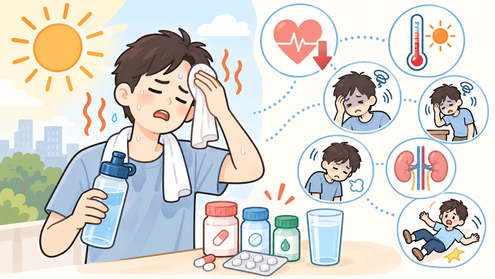 為什麼天氣熱，用藥風險會改變？