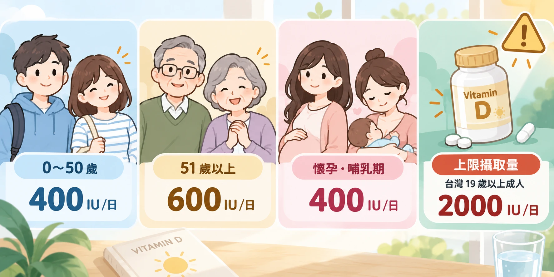 維生素D怎麼吃？一天多少、D2 D3差異與挑選方法｜藥師解析