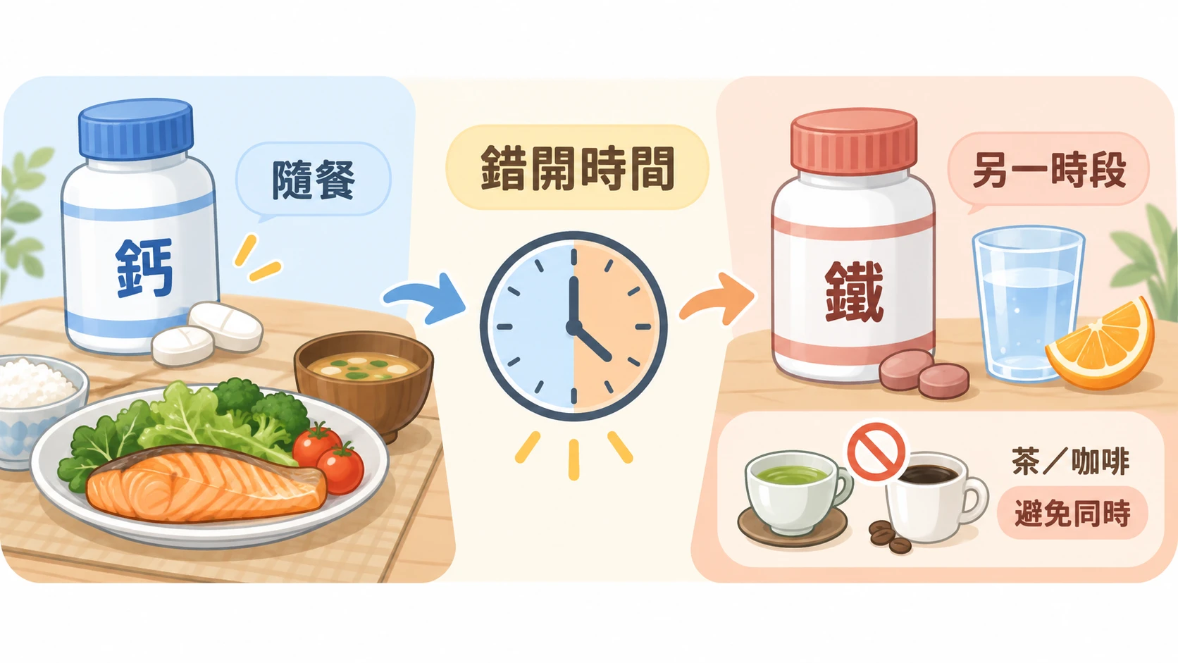 鈣片、鐵劑怎麼挑?攝取量、吃法與注意事項|藥師解析