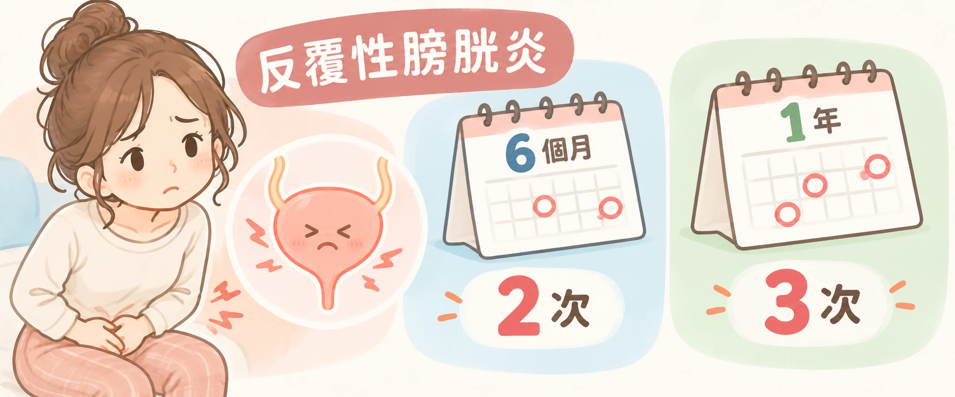 反覆泌尿道感染怎麼辦?半年2次、一年3次的治療與預防|藥師解析