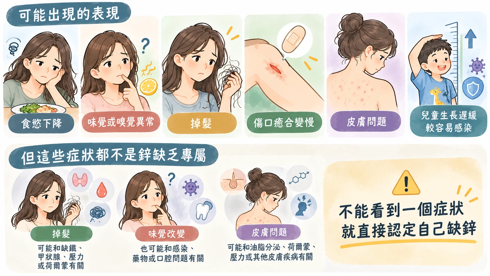 鋅功效有哪些?一天吃多少、缺鋅症狀、副作用與補充注意事項|藥師解析