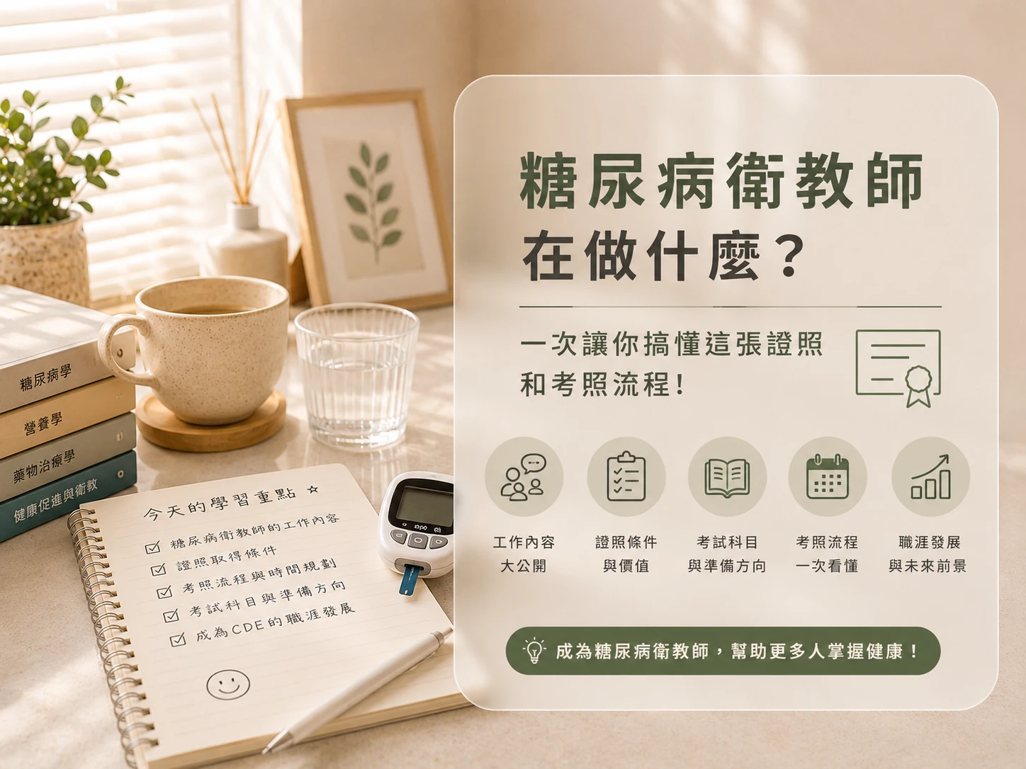 糖尿病衛教師在做什麼 ? 一次讓你搞懂這張證照和考照流程 !