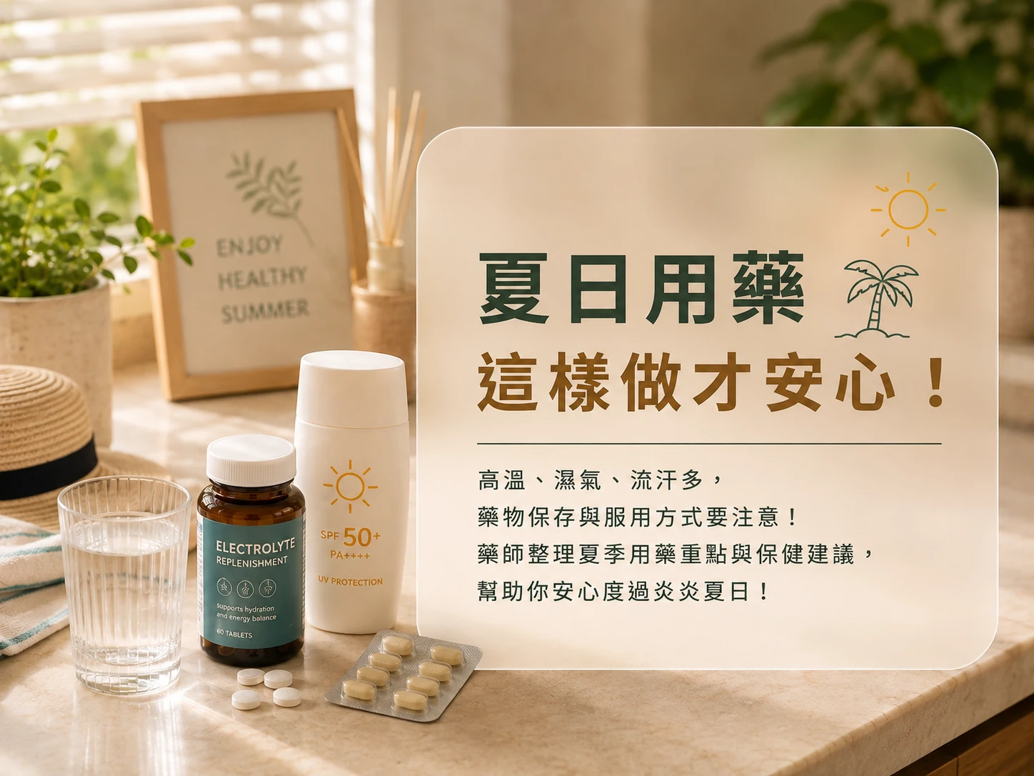 天氣越熱，這些藥更要小心！藥師整理高溫下的用藥、脫水與中暑風險