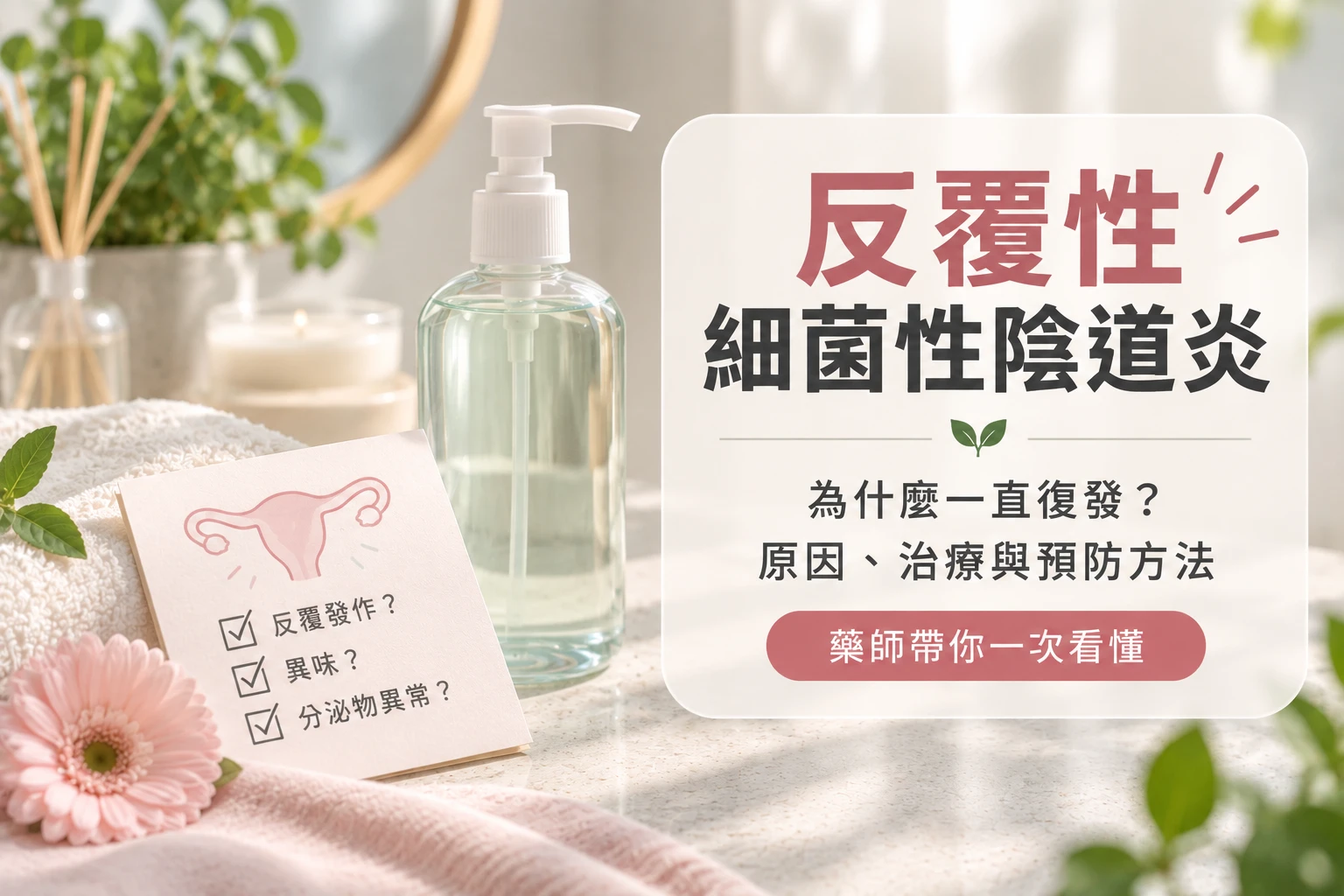 陰道炎一直復發怎麼辦？另外伴侶也要治療嗎？2025 NEJM 研究解析