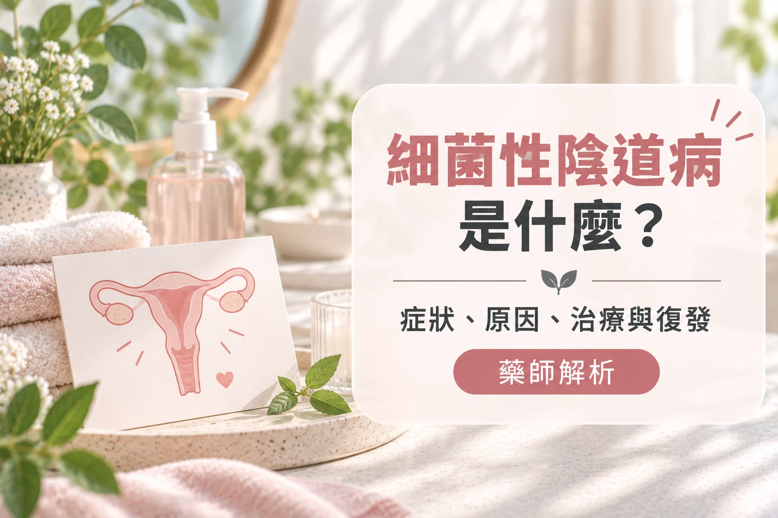 細菌性陰道病是什麼？症狀、原因、治療與復發｜藥師解析