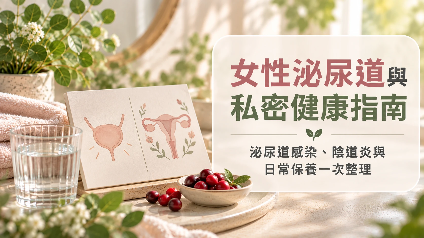 女性泌尿道與私密健康指南｜泌尿道感染、陰道炎與日常保養一次整理