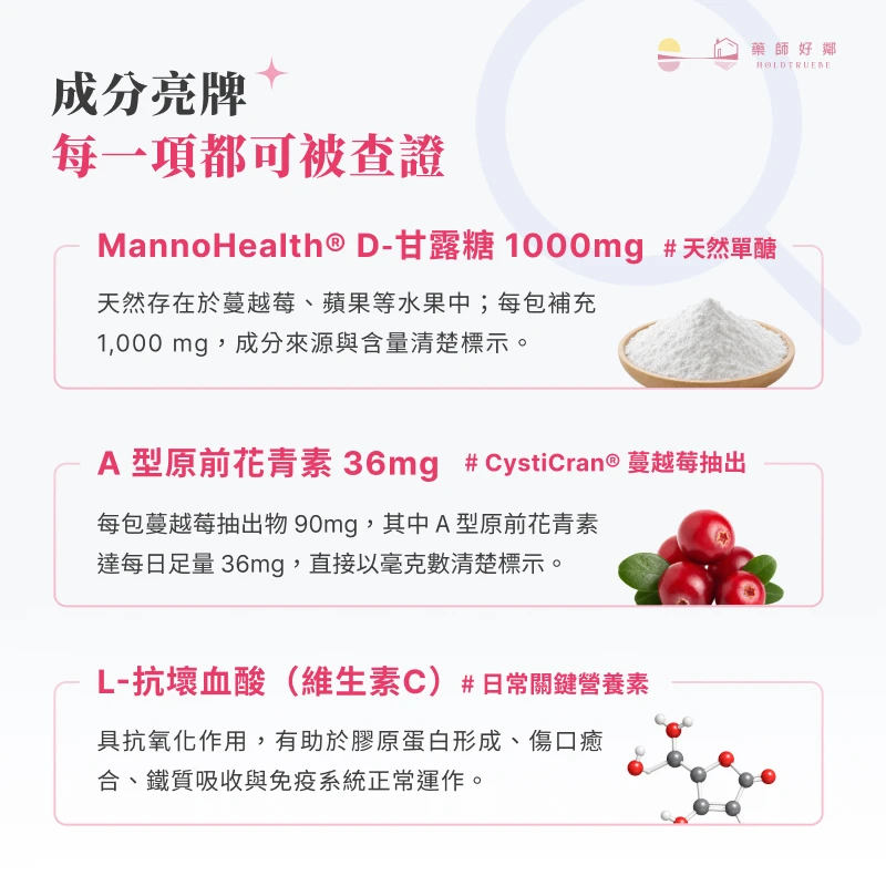蔓甘淨 plus | 私密保養即溶粉包（D-甘露糖＋蔓越莓 PACs＋私密益生菌）
