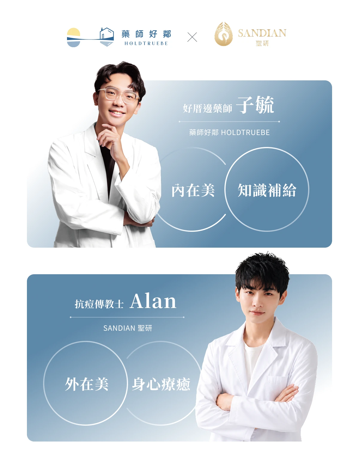 子毓藥師與聖研創辦人林聖連 Alan 的聯名介紹