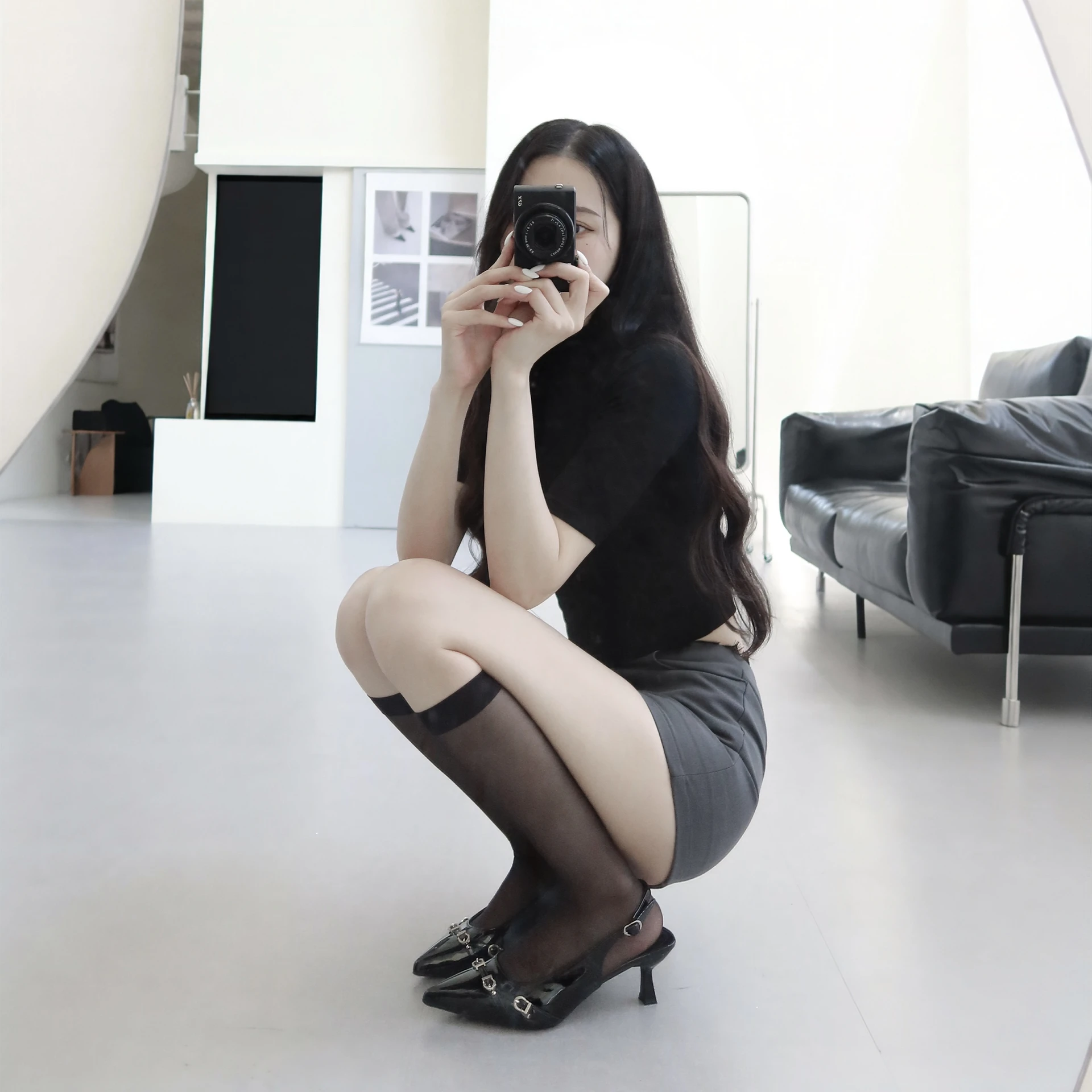 純慾透膚長筒襪