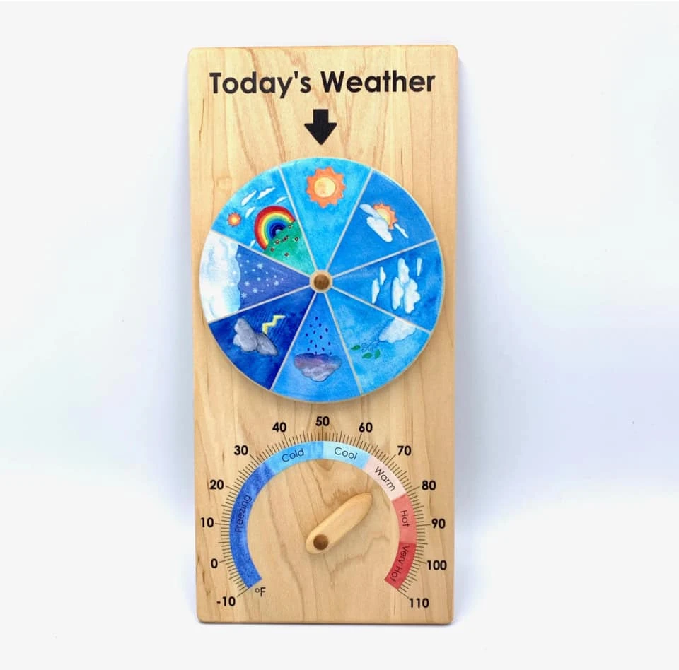 木質天氣展示板｜Weather Chart