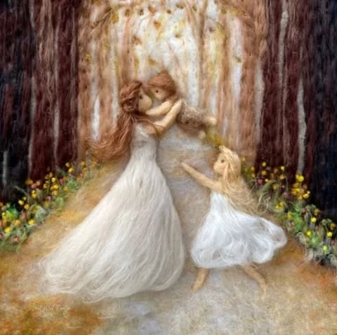 Mother with children