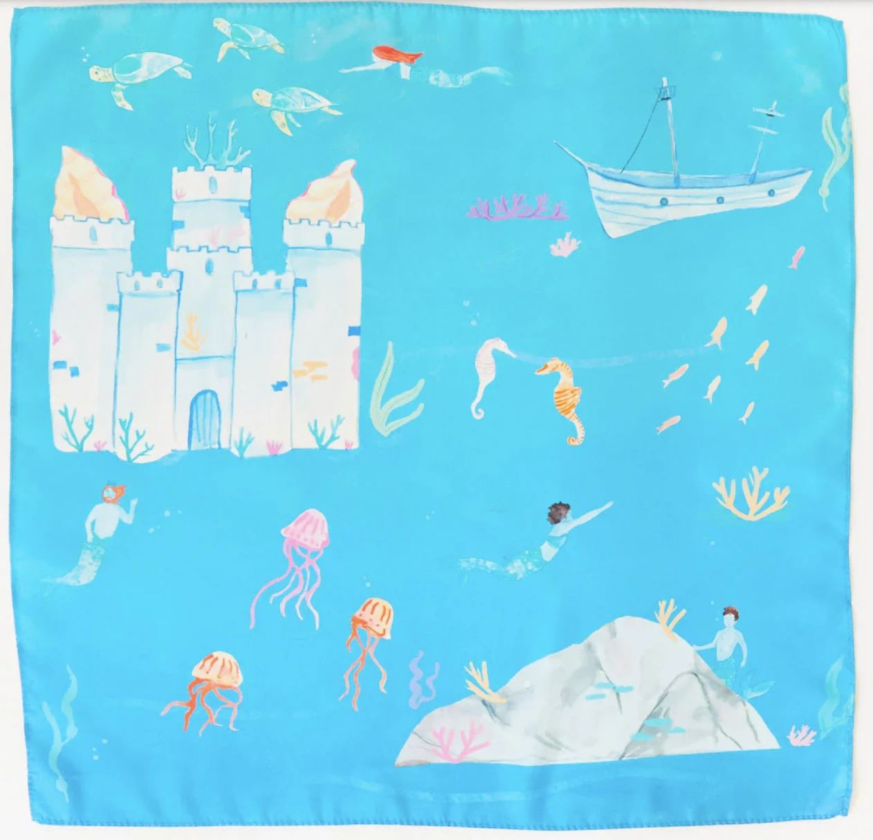 海底世界絲巾地圖（大尺寸） Large Under the Sea Playmap