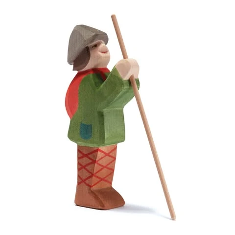 聖誕馬槽系列|站立的牧羊人(Shepherd Standing)木製手工公仔