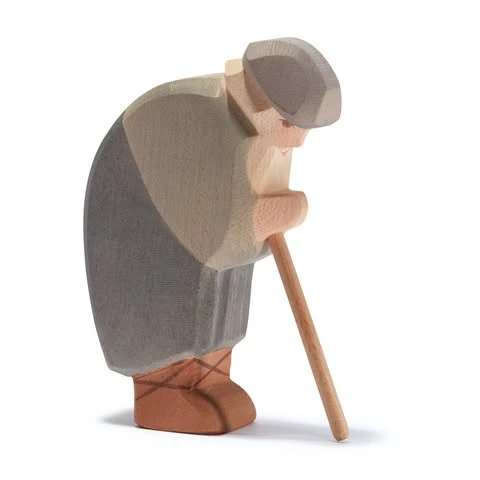 聖誕馬槽系列｜鞠躬的牧羊人（Shepherd Bowing）木製手工公仔