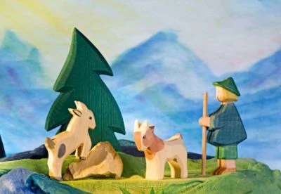 小牧羊童 Shepherd Boy small 木製手工公仔