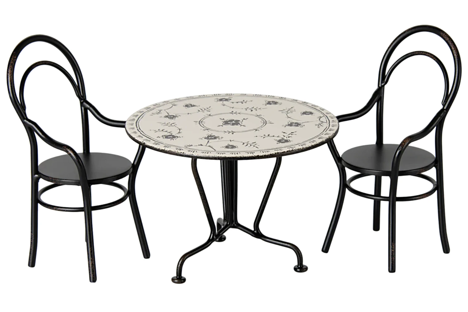 用餐圓桌雙椅組(附 2 張椅子)Dining table set w. 2 chairs, Miniature