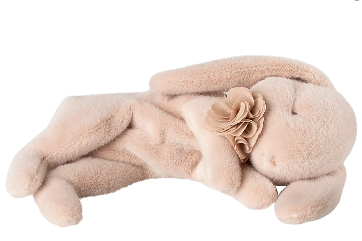 粉霧小睡睡兔兔（小）Sleeping bunny plush, Small - Powder