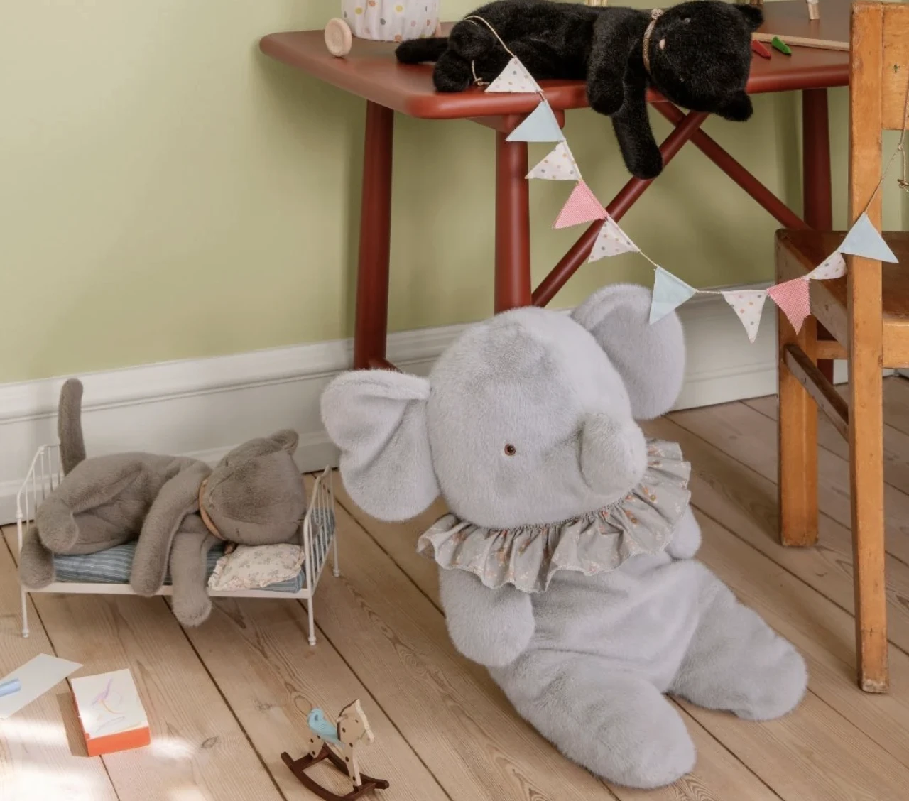 2025 新品睡覺小貓 Sleeping kitten plush, Medium - Grey 灰色