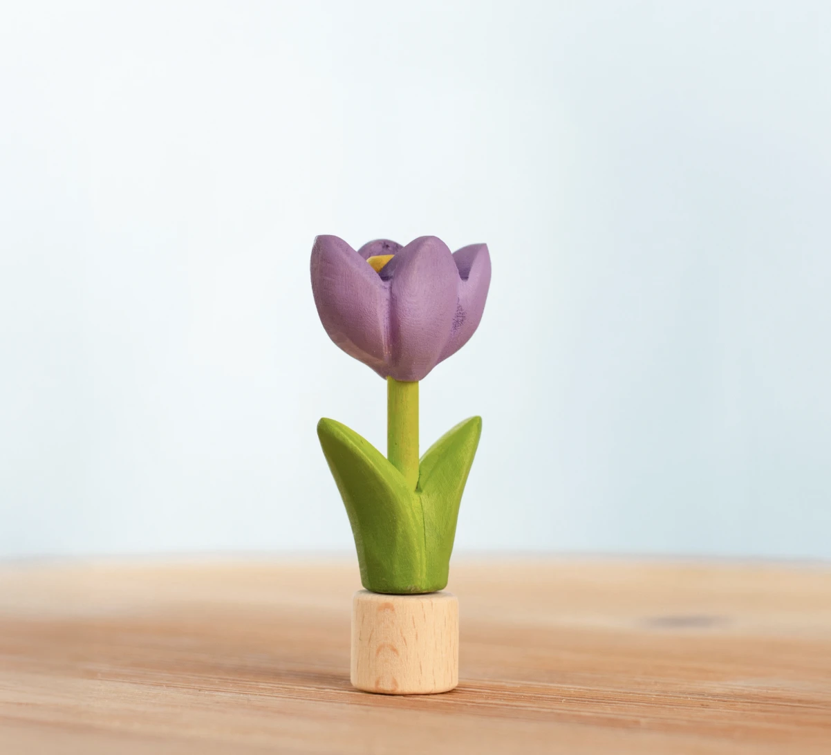 Festive Crocus｜節慶番紅花（原木底座）