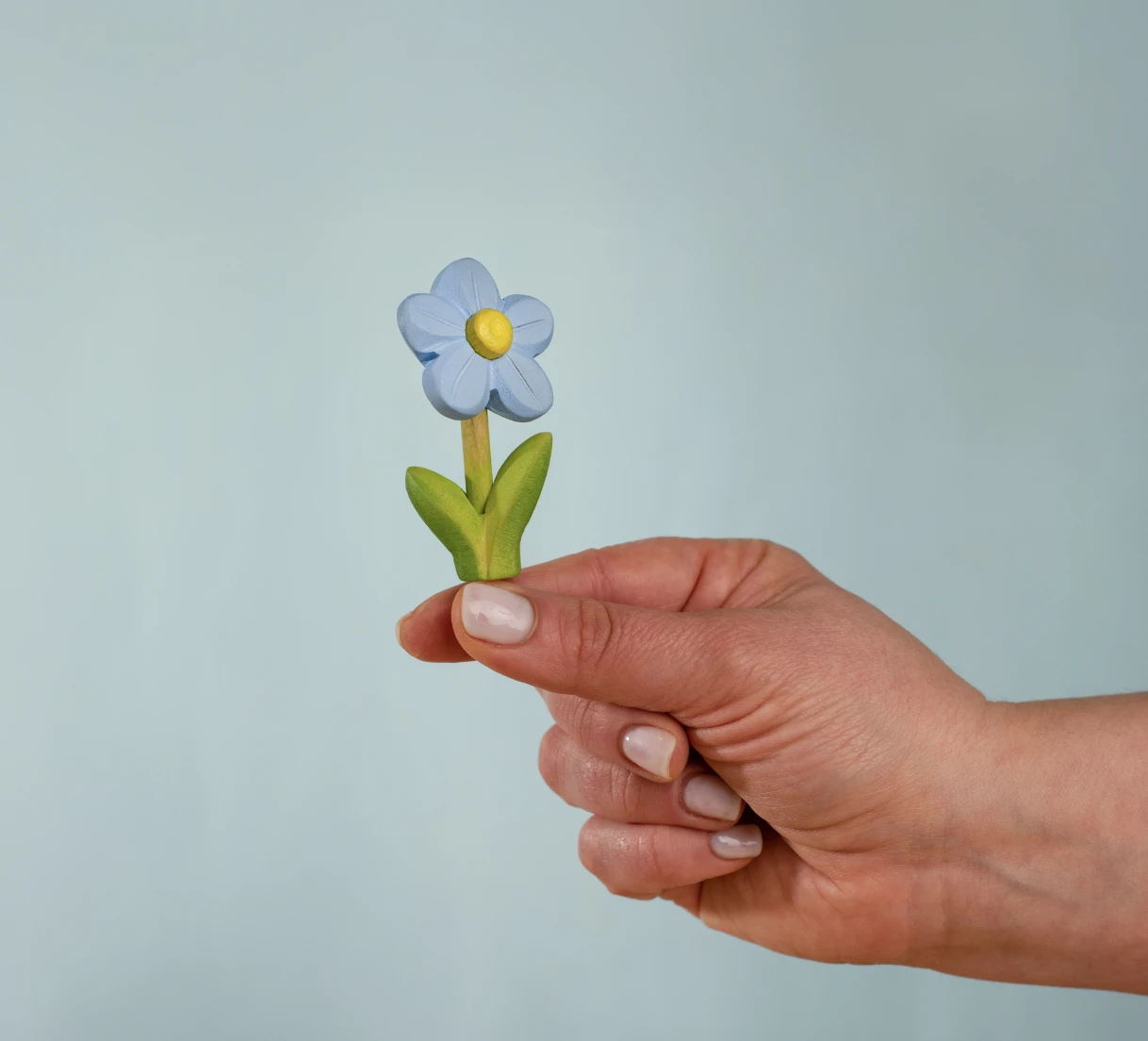 Festive Forget-Me-Not｜節慶勿忘我（原木底座）