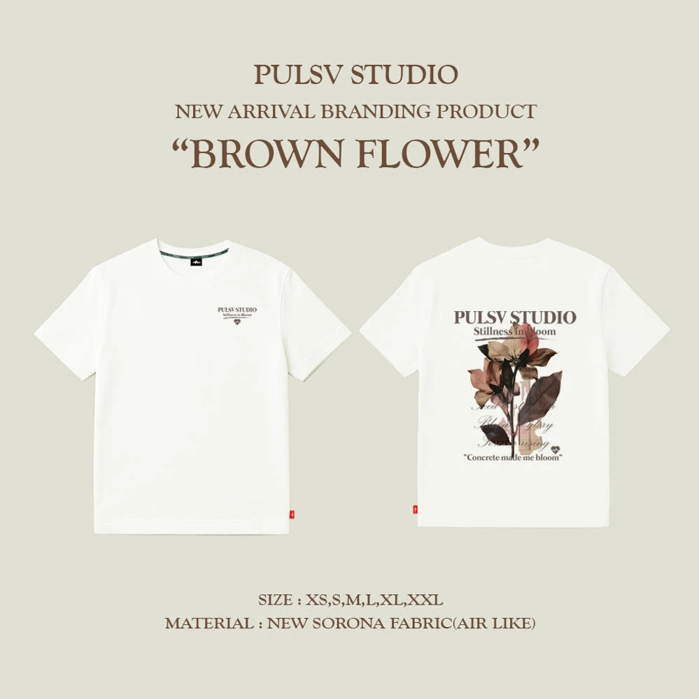 ✦PRO羽球✦ 🇰🇷PULSV 運動休閒服｜BROWN FLOWER