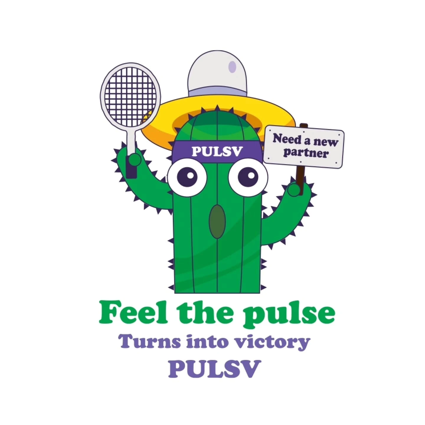 ✦PRO羽球✦ 🇰🇷PULSV｜運動休閒服 仙人掌羽球🌵//白色 黑色
