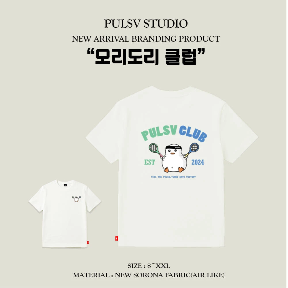✦PRO羽球✦🇰🇷PULSV｜運動休閒服 羽球鴨 오리도리 클럽//白色 黑色