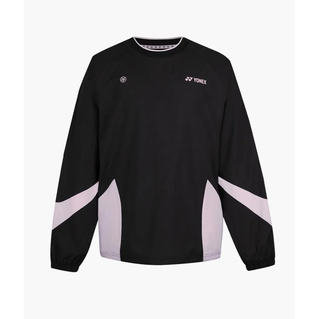 ✦ PRO羽球✦ 韓國YONEX 櫻花限定款｜套頭風衣外套 黑粉拼接｜262JJ001U 男女通用