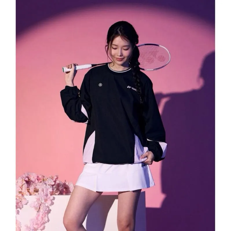 ✦ PRO羽球✦ 韓國YONEX 櫻花限定款｜套頭風衣外套 黑粉拼接｜262JJ001U 男女通用
