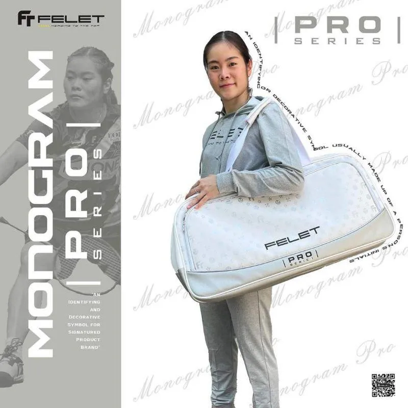 ✦ PRO羽球✦輝厲FELET｜Monogram 矩形包 羽球包｜超大容量