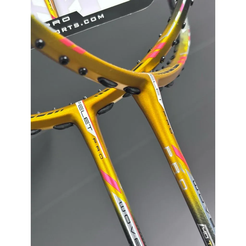 ✦ PRO羽球✦ 輝厲FELET｜WOVEN 888 高階 羽球拍 控制型｜40T 耐磅38｜全編織碳纖維