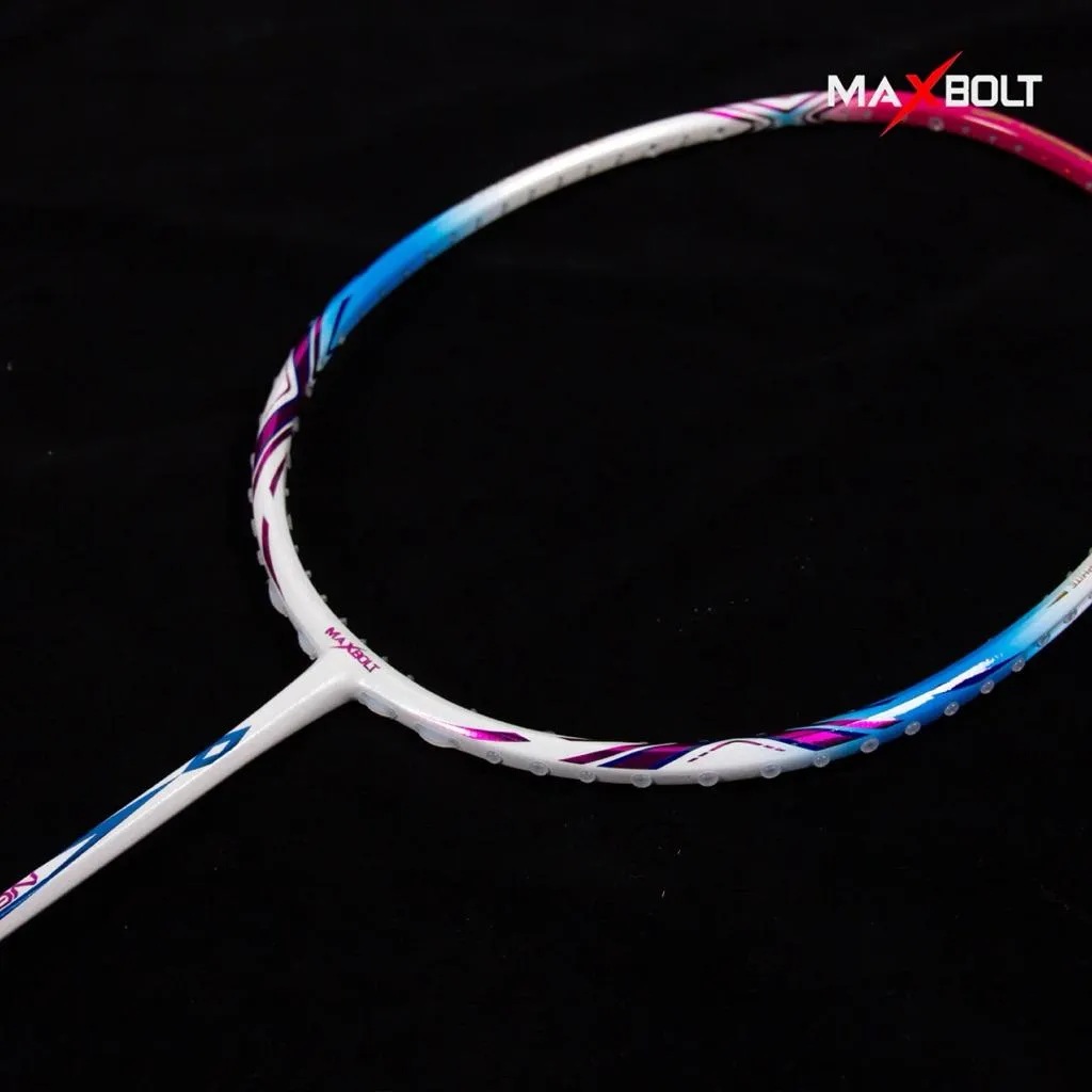 ✦ PRO羽球✦ 韓國MAXBOLT｜NEXER  X LIGHT 羽球拍30T 極輕量暴力攻擊拍 9U 耐30磅//白色