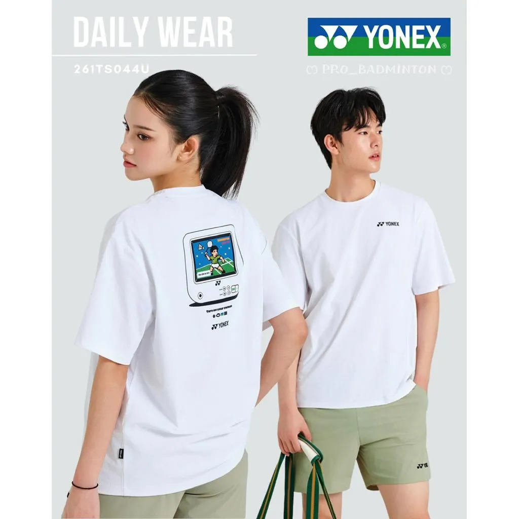 ✦ PRO羽球✦韓國YONEX|運動休閒服 261TS044U 復古遊戲機|不含棉質 男女通用