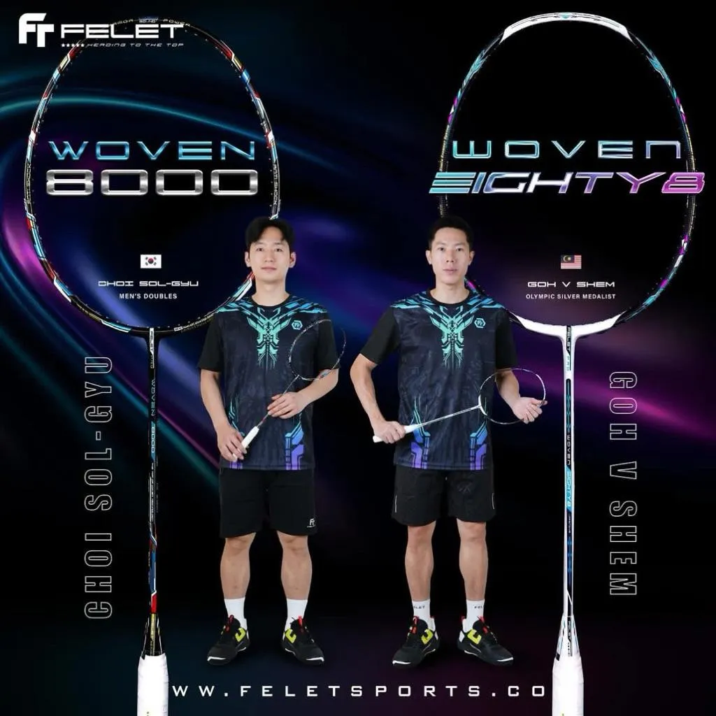 ✦ PRO羽球✦ 輝厲FELET︱WOVEN EIGHTY8 禮盒版 暴力攻擊羽球拍 吳蔚昇專用拍//4U