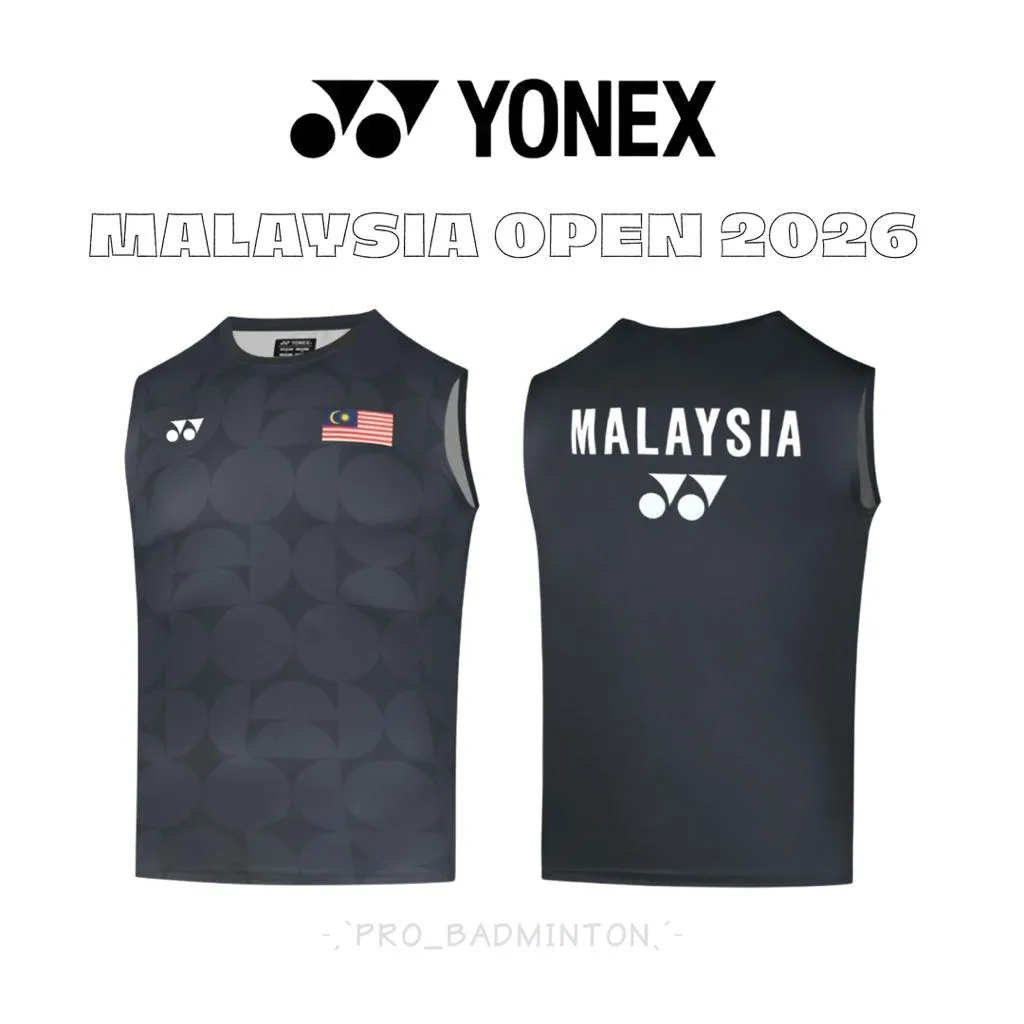 ✦ PRO羽球✦ YONEX 2026馬來西亞公開賽｜無袖比賽服 國旗款 國家隊印刷｜限量