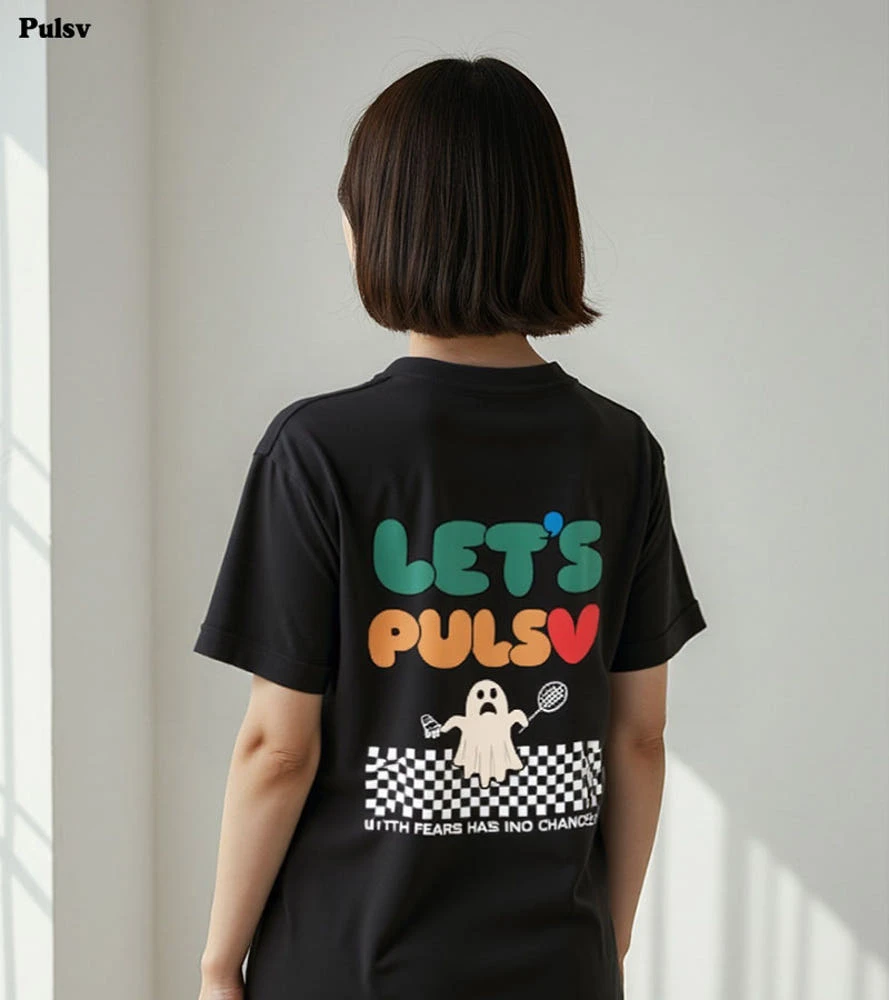 ✦PRO羽球✦🇰🇷PULSV｜運動休閒服 搞怪幽靈//卡其色 黑色