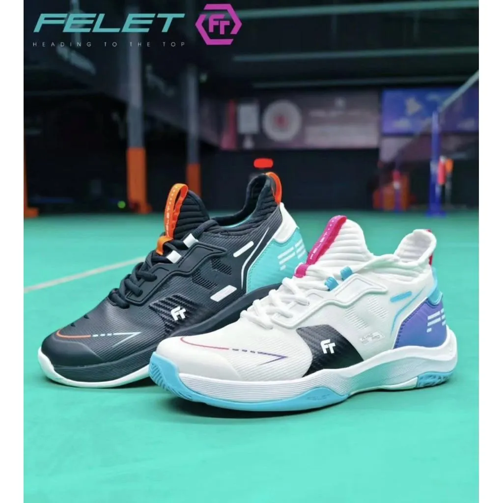 ✦ PRO羽球✦FELET輝厲 FLYING PRO V2 羽球鞋｜頂級升級 寬楦 輕量透氣 穩定支撐｜兩色