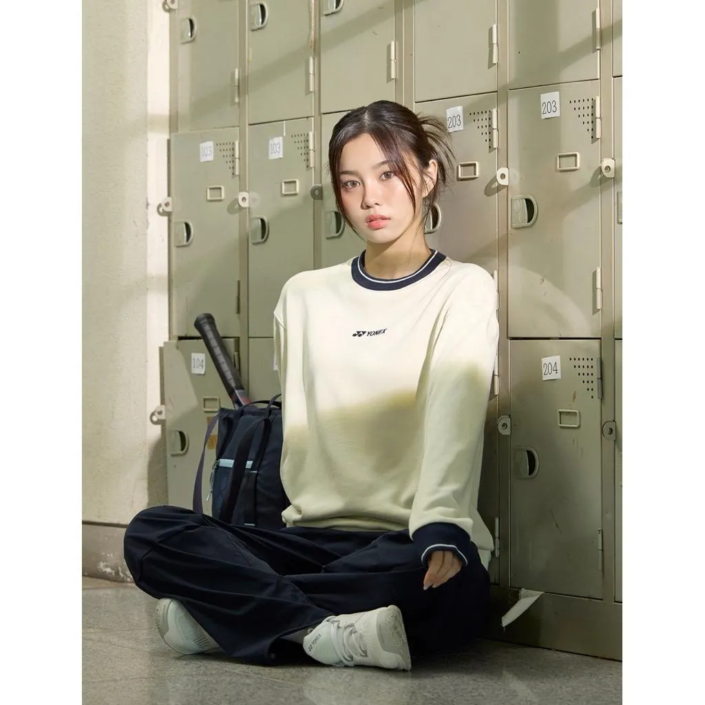 ✦ PRO羽球✦ 韓國YONEX｜奶茶色 厚磅大學T 刺繡LOGO 255TL005U//男女通用