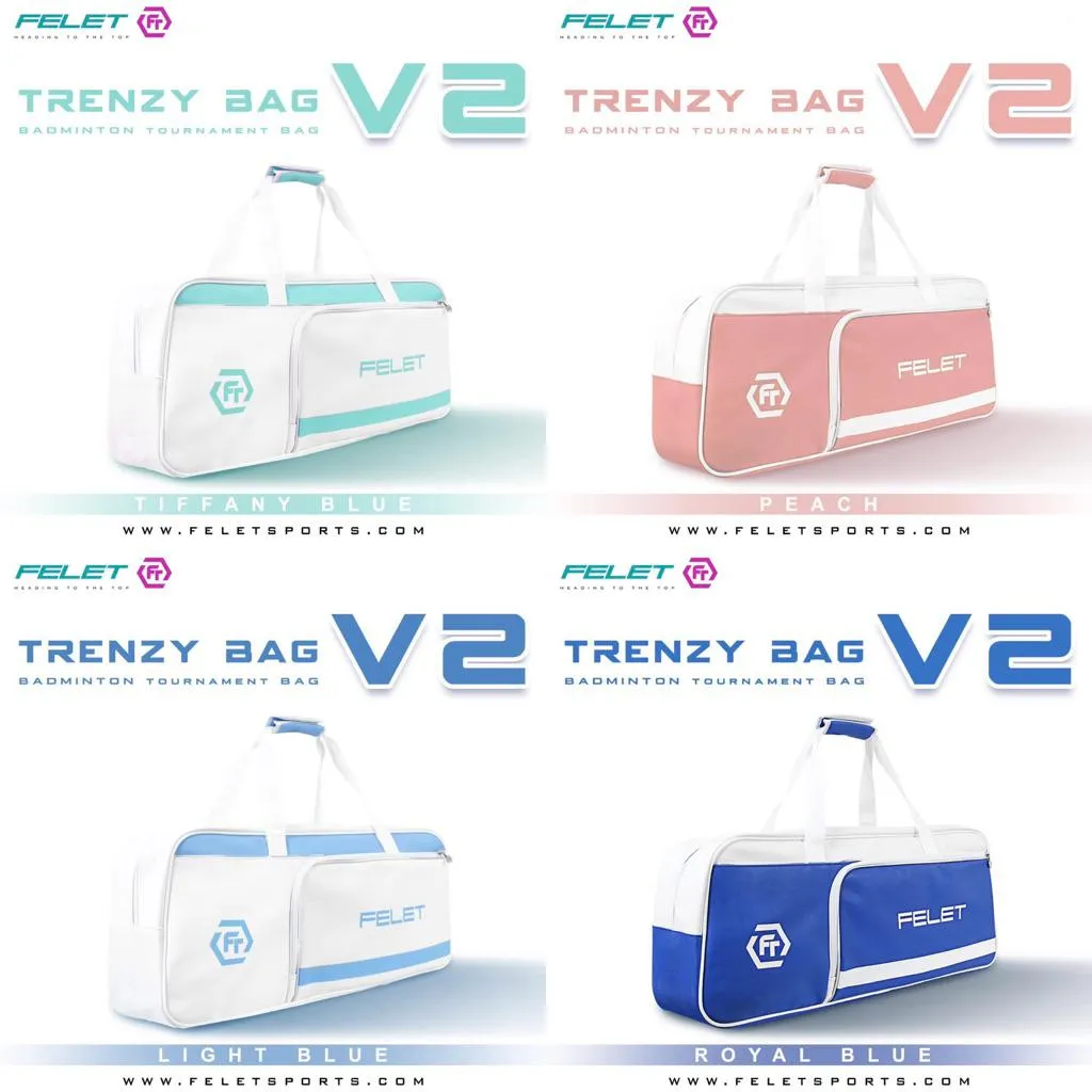 ✦ PRO羽球✦ 輝厲FELET︱矩形包 羽球拍袋 TRENZY PRO V2 ｜單肩運動包 超大容量｜耐刮 輕便