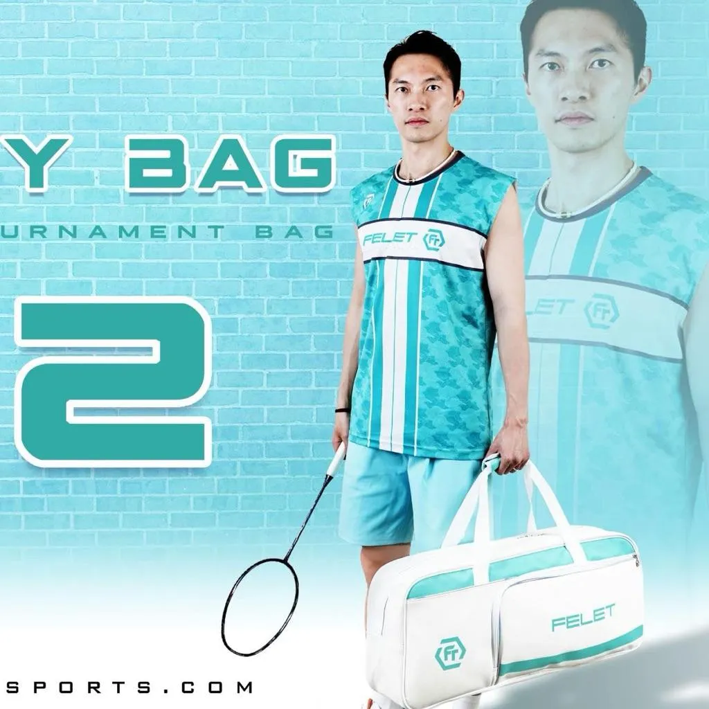 ✦ PRO羽球✦ 輝厲FELET︱矩形包 羽球拍袋 TRENZY PRO V2 ｜單肩運動包 超大容量｜耐刮 輕便