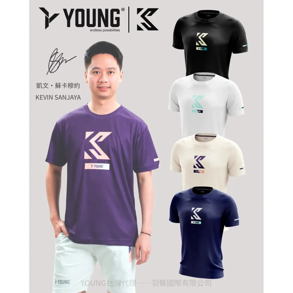 ✦ PRO羽球✦ YOUNG KEVIN 小黃人 LOGO 聯名款 羽球套裝｜限量版 羽球服