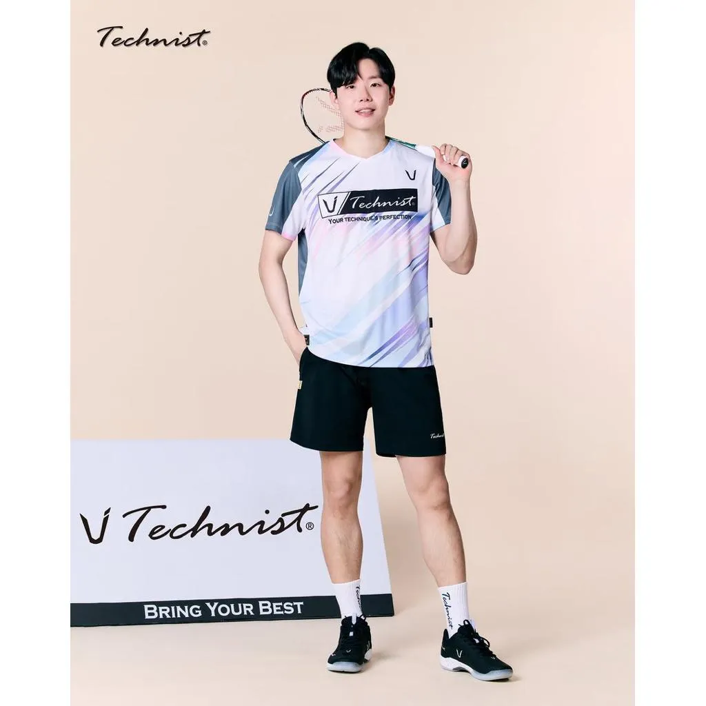✦ PRO羽球✦ 韓國TECHNIST TNP6505 羽球褲 運動短褲｜涼感彈性 排汗速乾//黑色