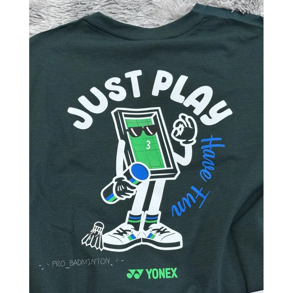 ✦ PRO羽球✦ 韓國YONEX︱ 運動休閒服 JUST PLAY HAVE FUN 不含棉質 男女通用