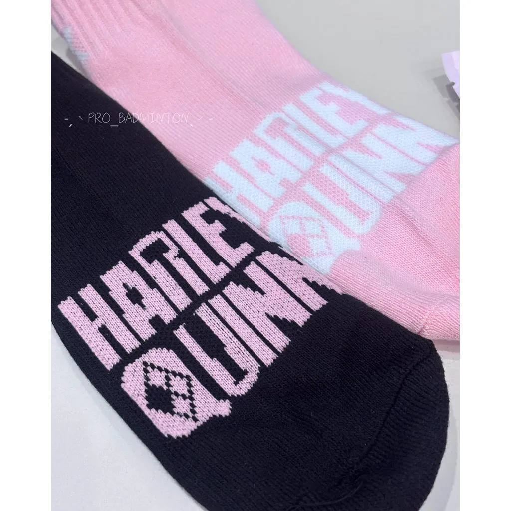 ✦ PRO羽球✦ MAXX瑪速︱小丑女聯名款 羽球襪  Harley Quinn//黑色 粉色