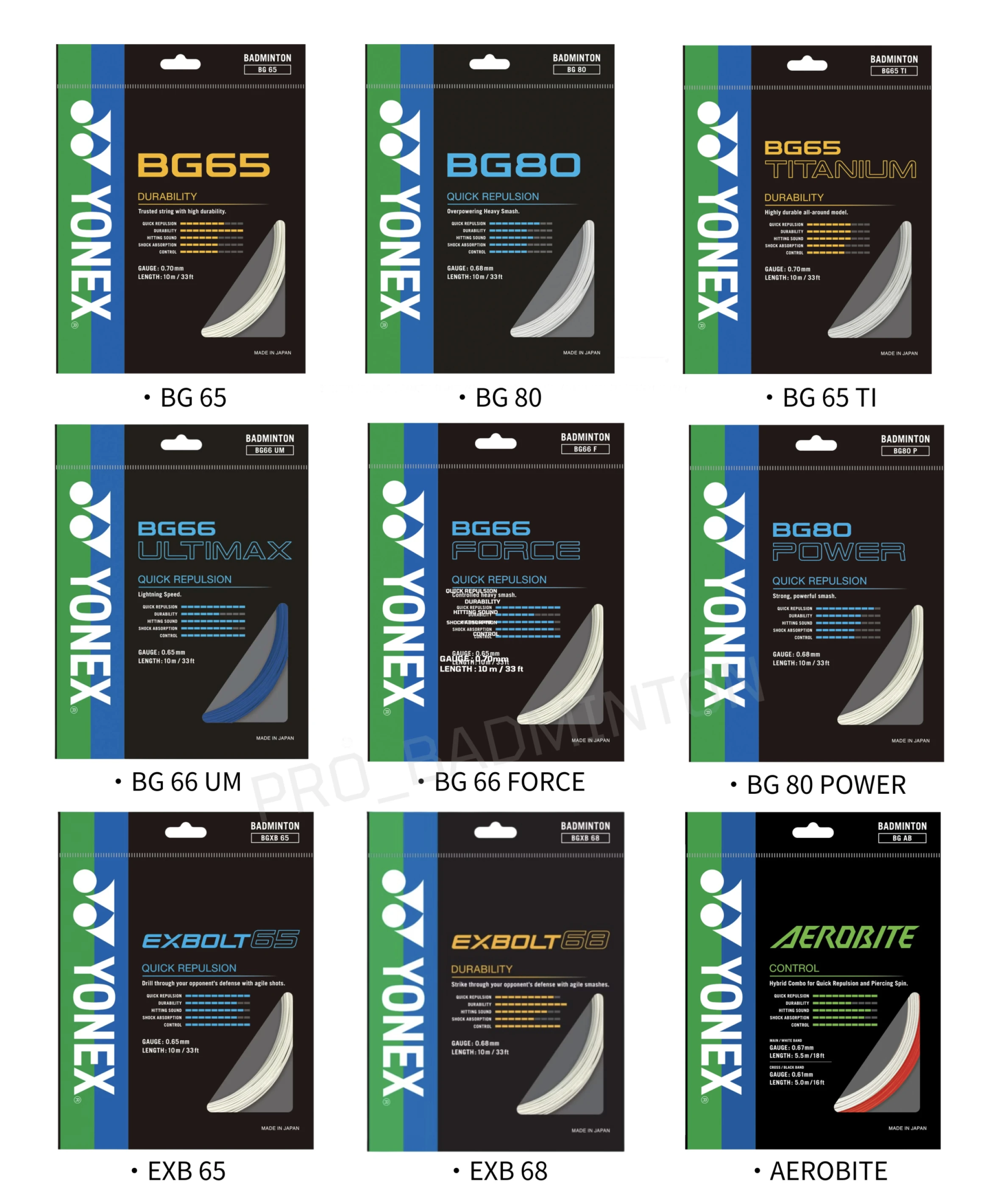 YONEX 羽球線（穿線加購專用，請勿單獨下單）